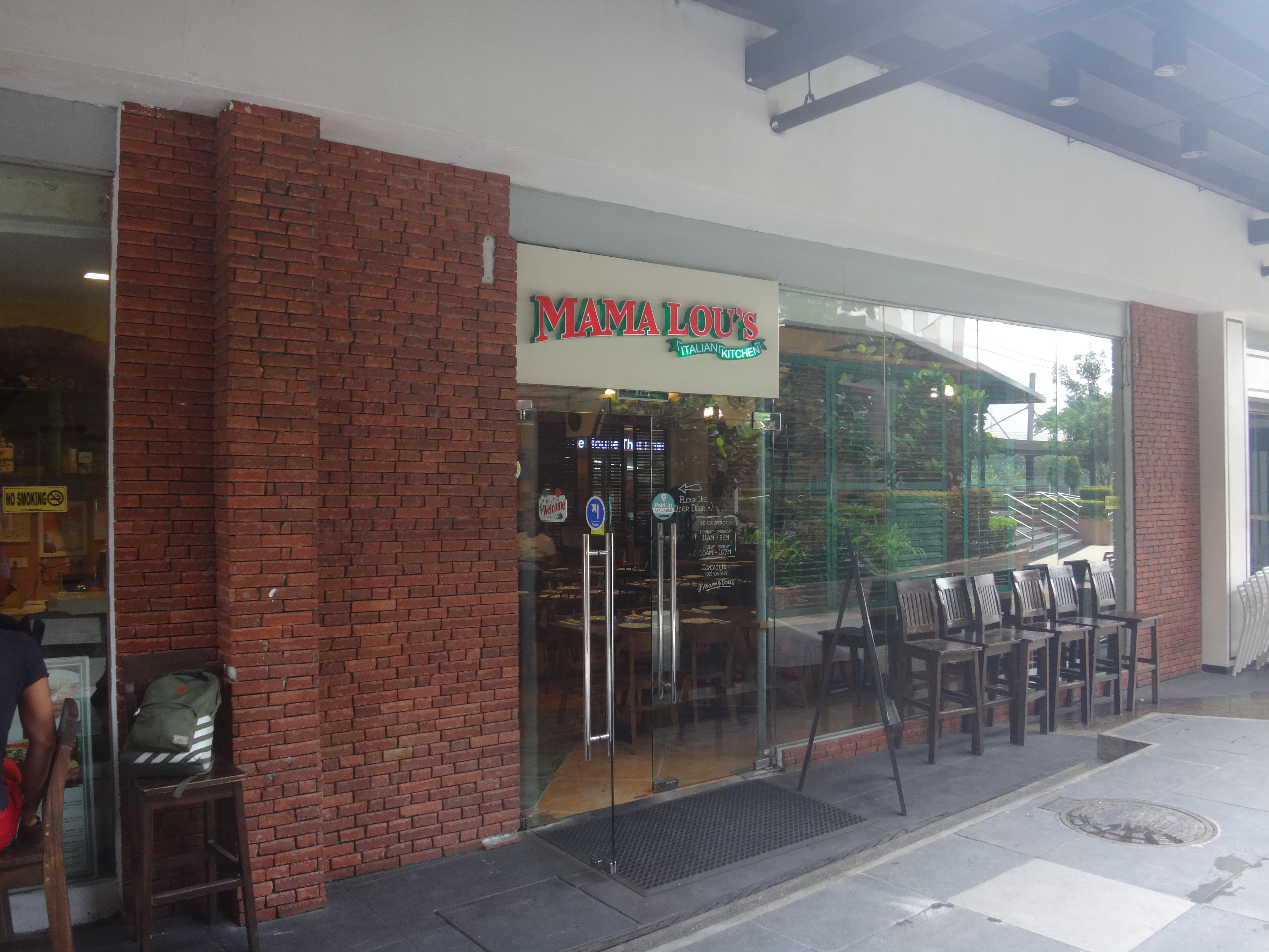Mama Lou S Italian Kitchen Up Town Center Quezon City Booky