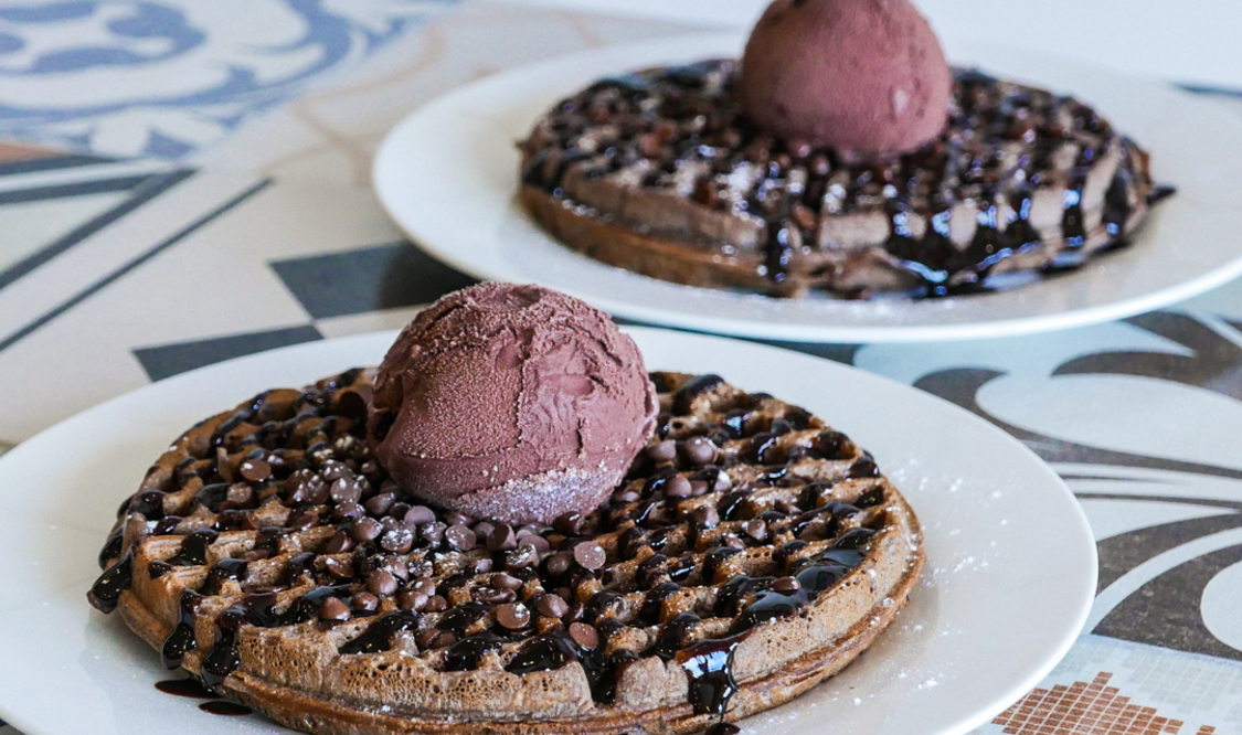 Triple Chocolate Waffle
