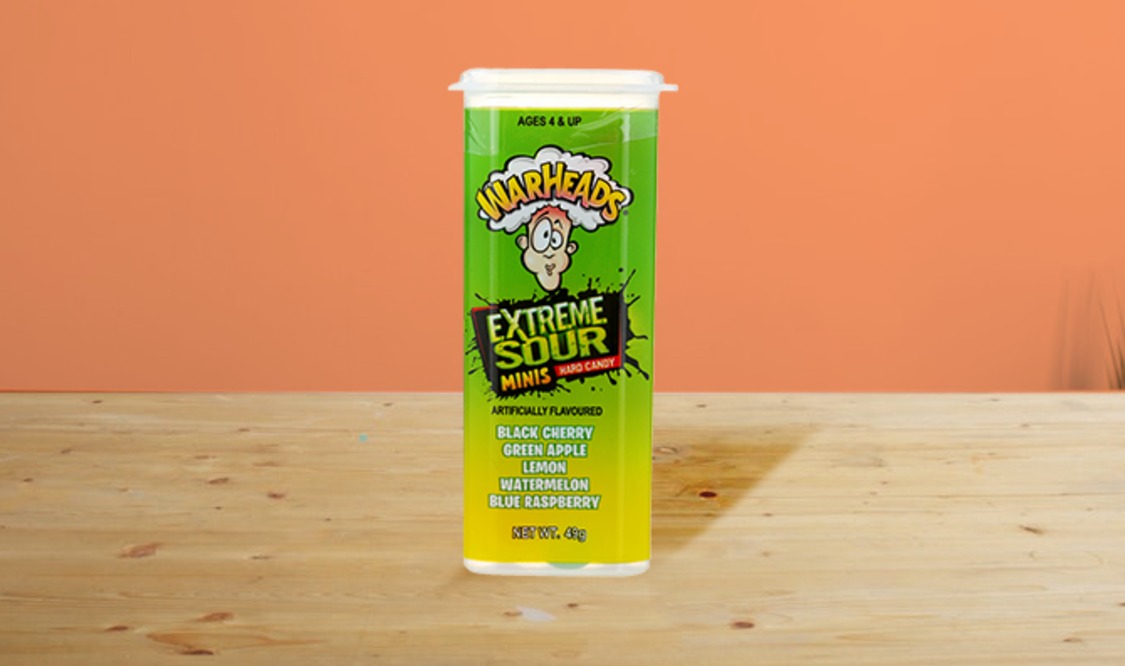 Warheads Mini Size Extreme Sour Hard Candy