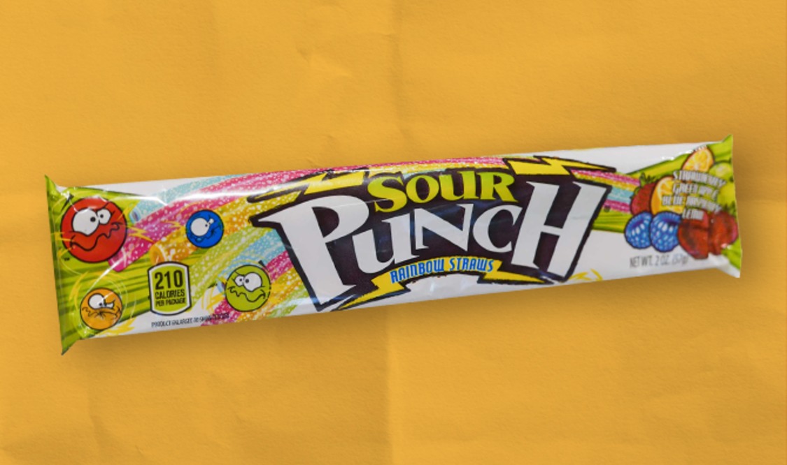 Sour Punch Rainbow Straws